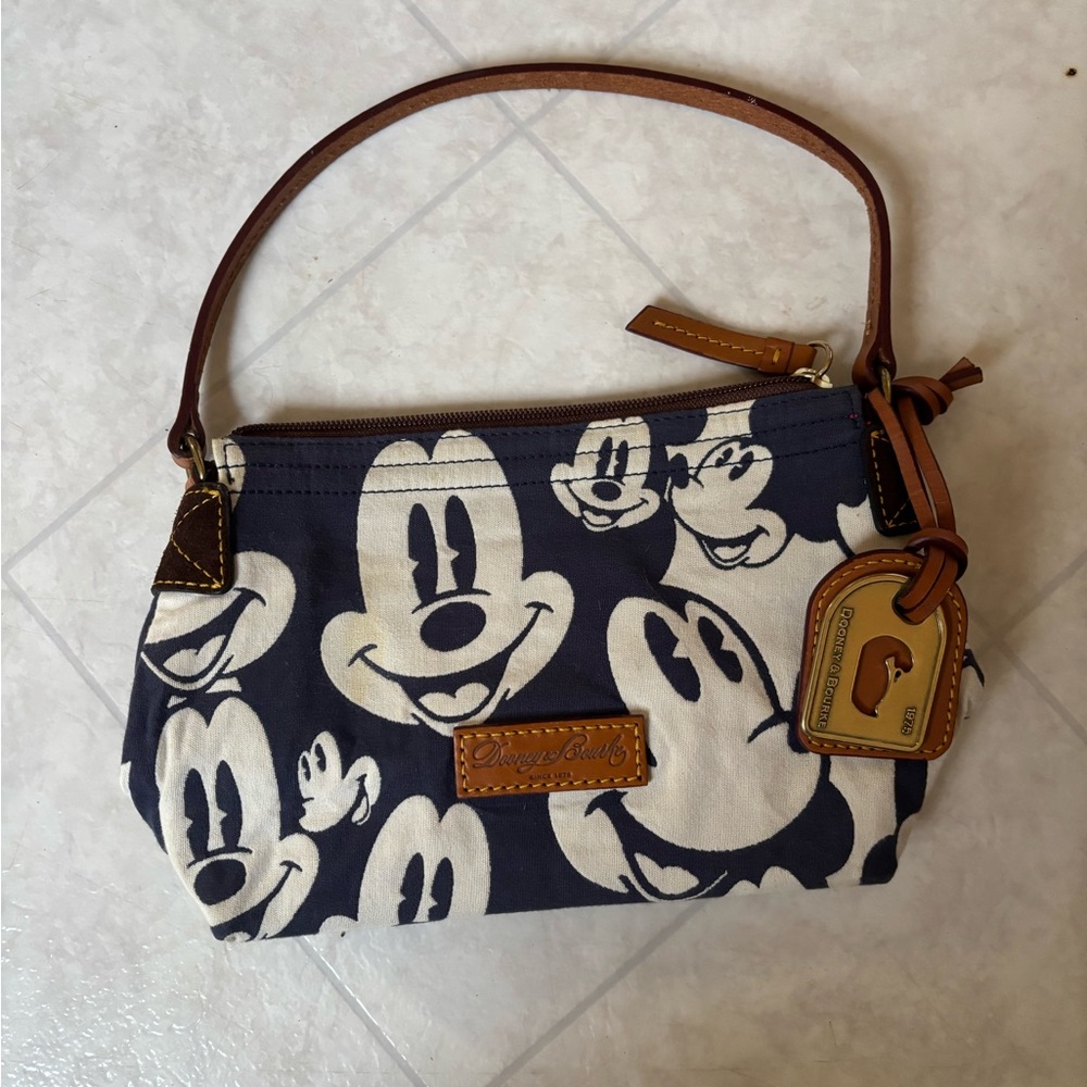 Dooney & Bourke Mickey Mouse Navy and Brown Bag